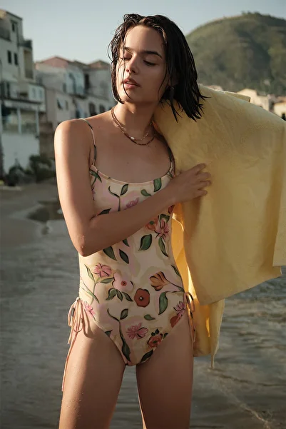 Manuka Patterned Bathing Suit Pure Floral