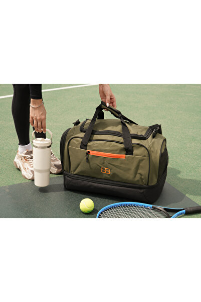 Solo Bag Medium Size Unisex Fabric Sports Casual Fitness and Travel Bag with Shoe Eyes