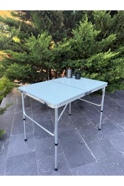 MODULBOX KATLANABİLİR AYARLANABİLİR KAMP MASASI, ALÜMİNYUM, 60X90 ÖLÇÜ, PİKNİ...