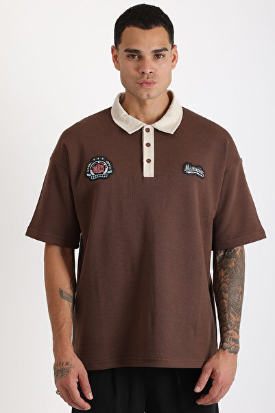 EGHO مزدوجة بايك النسيج مخصص التطريز مفصلة مريحة يموت الرجال بولو الرقبة تي ش...