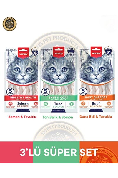 Wanpy Digestive Health - Sindirim Destekleyici Somon - Tavuk & Skin Coat - De...