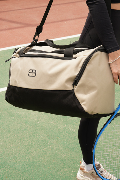 Solo Bag Μεσαίου μεγέθους Unisex υφασμάτινη αθλητική καθημερινή τσάντα γυμναστικής και ταξιδιού με θήκη παπουτσιών