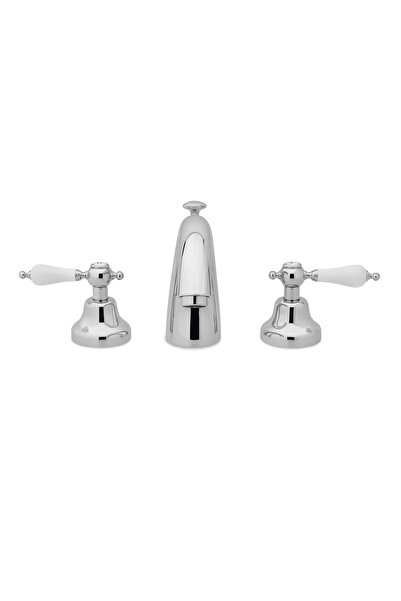 GS Rubinetterie Vittoriana Bathroom Basin Mixer with pop up waste Chrome