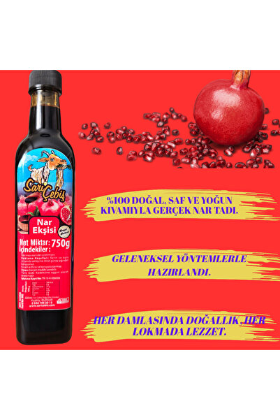 %100 Doğal El Yapımı Nar Ekşisi 750g (ŞEKERSİZ)