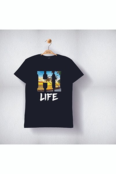Cevval Футболка для хлопчика - з написом Hİ LİFE