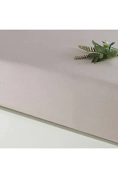 Linens Mix&Match Cotton Satin Single Fitted Sheet Stone