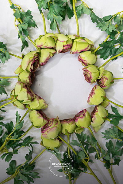 Dekorsende Yapay Erengül Dalı Yeşil 58 cm