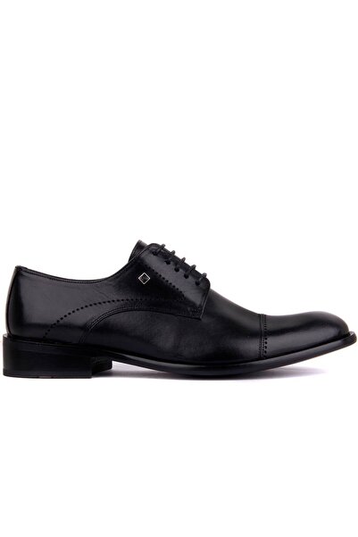 SailLakers Fosco - Siyah Deri Neolit Erkek Klasik Ayakkabı