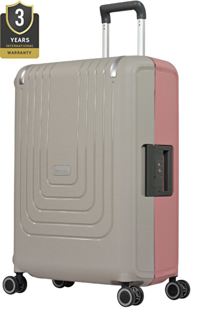 eminent حقيبة سفر فيرتيكا الصلبة مع قفل إدارة أمن النقل B0006M، لون رمادي ووردي