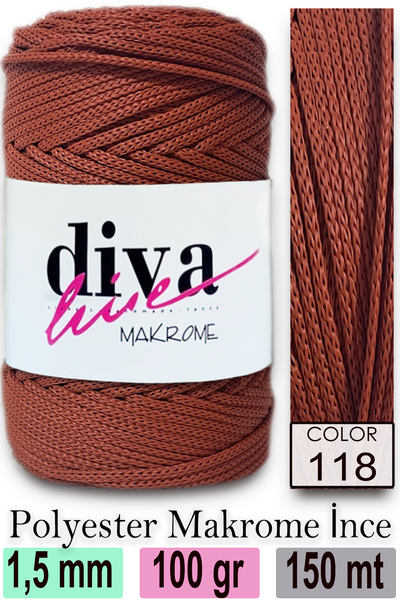 Diva İplik Diva Macrame Thread 118
