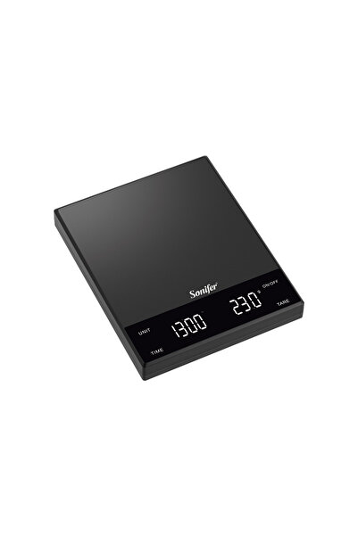 Sonifer ميزان مطبخ SF-1927 الأكثر مبيعًا باللون الأسود مصنوع من الفولاذ المقاوم للصدأ عالي الدقة للخبز المنزلي