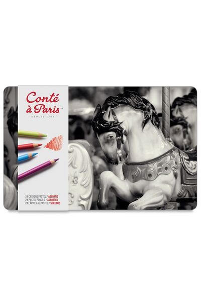 Conte a Paris Pastel Kalem Seti Metal Kutu (24 renk)