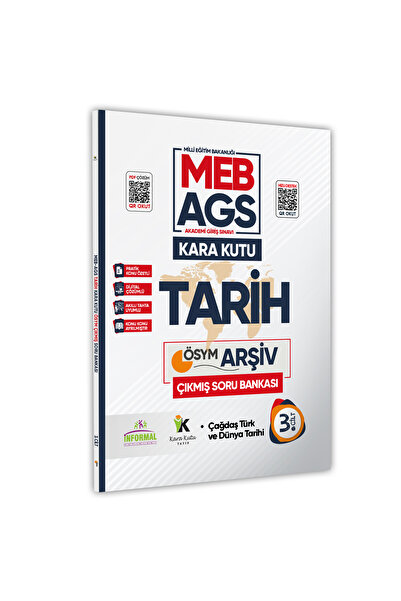 Karakutu Yayınları MEB-AGS Tarihin Kara Kutusu 3.Cilt Dijital Çözümlü Konu Öz...