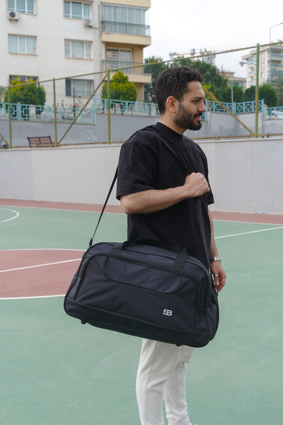Solo Bag Μαύρη τσάντα ταξιδιού και σπορ 58 εκ
