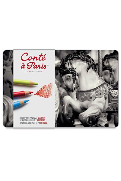 Conte a Paris Pastel Kalem Seti Metal Kutu (12 renk)