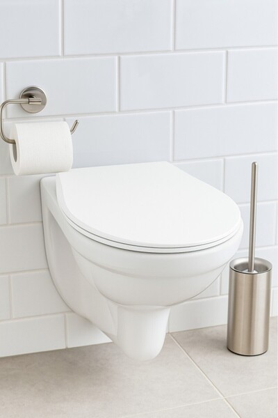 Saban Plastik Akdeniz Soft Klozet Kapağı – Dayanıklı, Hijyenik, Kolay Montajlı, Standart Ölçü (44x35 cm)