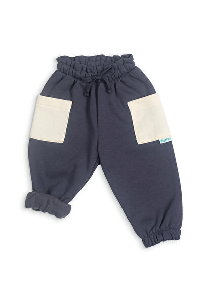 Zuppers Thick Cotton Jogger Pants with Baby Pockets - Navy