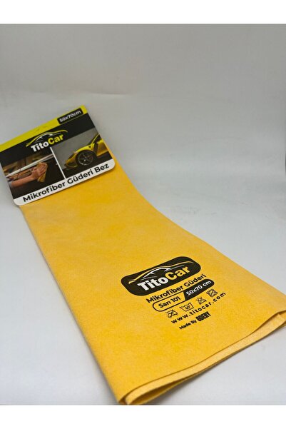 titocar Mikrofiber Güderi Bez Sarı 101 50x70 cm