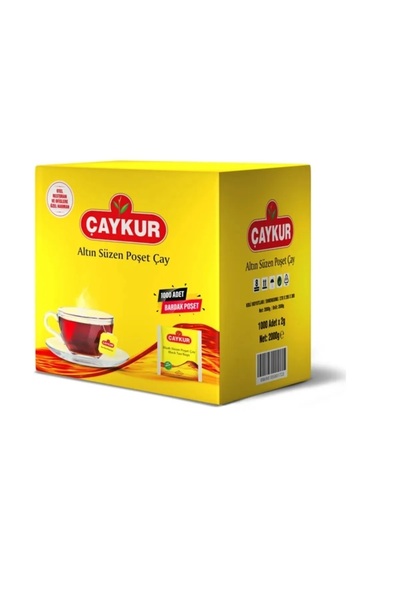 Çaykur Altın Süzen Bardak Poşet Çay 2gr 1000'li Paket