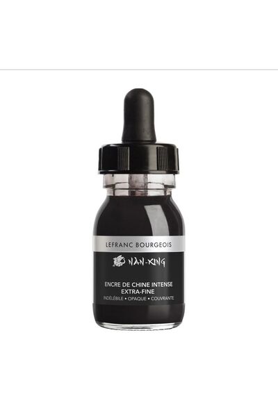 Lefranc Bourgeois Nan-King Indian Hint Mürekkebi Siyah 30ml (damlalıklı)