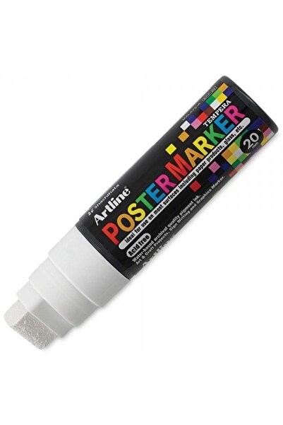artline Poster Markörü Uç:20,0mm Beyaz