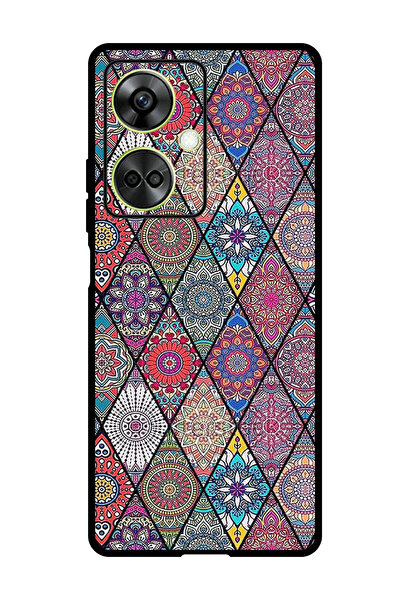 Theodor جراب واقٍ مضاد للخدش والصدمات لهاتف OnePlus Nord CE 3 بتصميم فن الماندالا