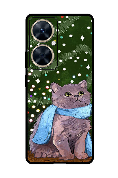 Theodor جراب واقٍ مضاد للخدش والصدمات لهاتف هواوي نوفا 11i بتصميم قطة لطيفة