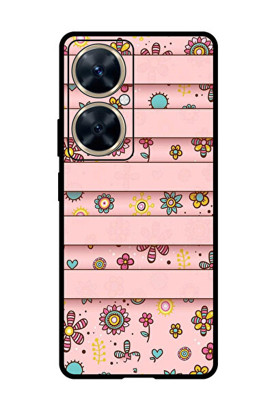 Theodor جراب واقٍ مضاد للخدش والصدمات لهاتف هواوي نوفا 11i، زهور صغيرة