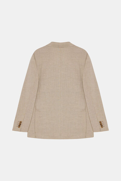 W Collection BEJ DÜĞMELİ YÜN CEKET