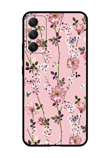 Theodor جراب واقٍ مضاد للخدش والصدمات لهاتف سامسونج جالاكسي F14، زهور وردية صغيرة