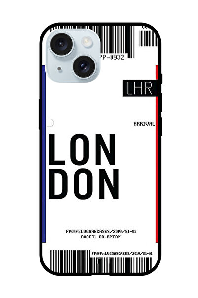 Theodor غطاء حماية مضاد للخدش والصدمات لهاتف iPhone 15 Plus، بطاقة صعود لندن