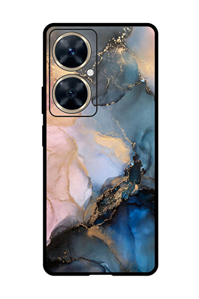 Theodor جراب واقٍ مضاد للخدش والصدمات لهاتف Huawei Nova 11i بلون رخامي ملون (2)