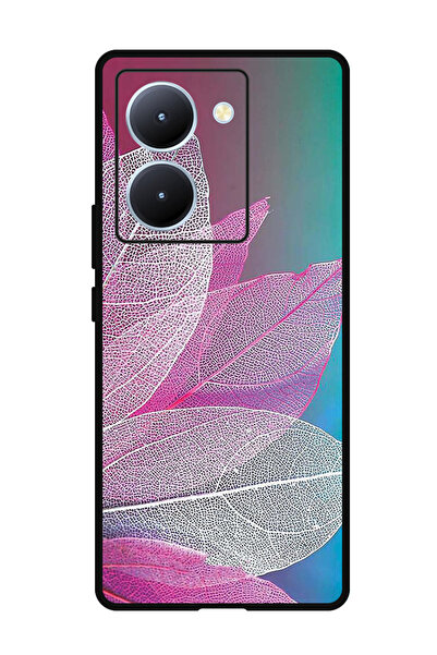 Theodor جراب واقٍ مضاد للخدش والصدمات لهاتف ViVo Y78، مصنوع من أوراق الشجر ال...