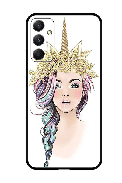 Theodor جراب واقٍ مضاد للخدش والصدمات لهاتف Samsung Galaxy M34 5G بتصميم فتاة...