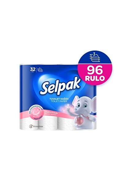 Selpak ® Pudralı Tuvalet Kağıdı 96 Rulo (32X3)
