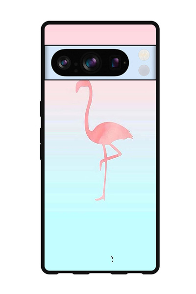 Theodor جراب واقٍ مضاد للخدش والصدمات لهاتف Google Pixel 8 Pro، لون وردي فلامنغو