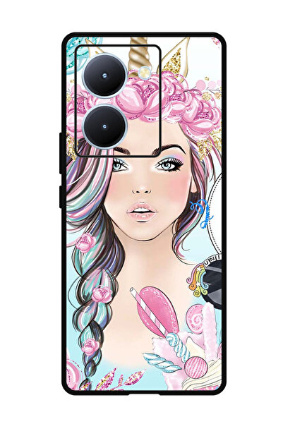 Theodor جراب واقٍ مضاد للخدش والصدمات لهاتف ViVo Y78 بتصميم فتاة يونيكورن الص...