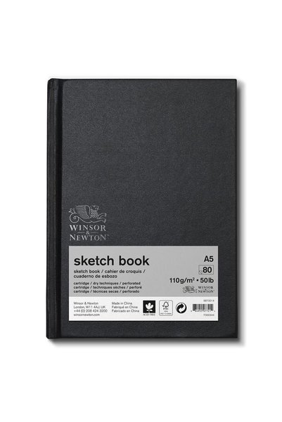 Winsor Newton Winsor & Newton Eskiz Çizim Bloknotu (Sert Ciltli) Siyah Hafif ...