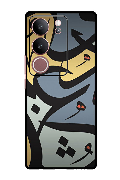 Theodor جراب واقٍ مضاد للخدش والصدمات لهاتف Vivo V29 - V29 Pro Caligraphy 1