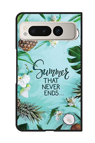 Theodor جراب واقٍ مضاد للخدش والصدمات لهاتف Google Pixel Fold، صيف لا ينتهي أ...