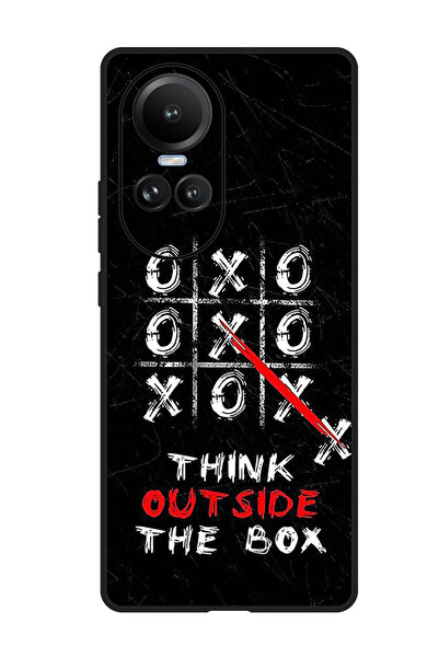 Theodor جراب واقٍ مضاد للخدش والصدمات لهاتف Oppo Reno 10/10 Pro فكر خارج الصندوق