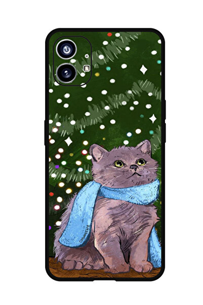 Theodor جراب واقٍ مضاد للخدش والصدمات لهاتف Nothing Phone 1 قطة لطيفة