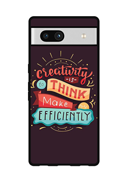 Theodor جراب واقٍ مضاد للخدش والصدمات لهاتف Google Pixel 7a الإبداع هو التفكير