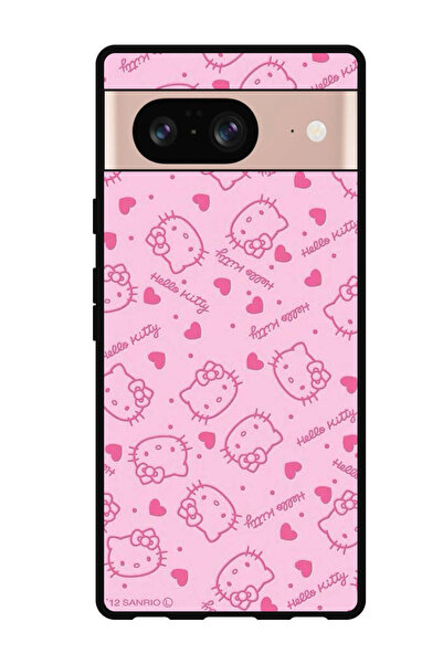 Theodor جراب واقٍ مضاد للخدش والصدمات لهاتف Google Pixel 8 Hello Kitty