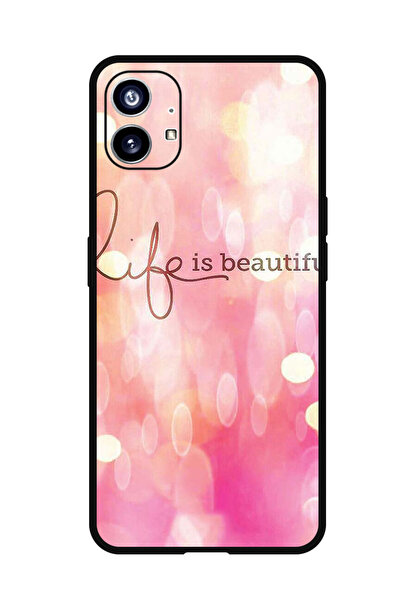Theodor حافظة واقية مضادة للخدش والصدمات لهاتف Nothing Phone 1 Life Is Beautiful