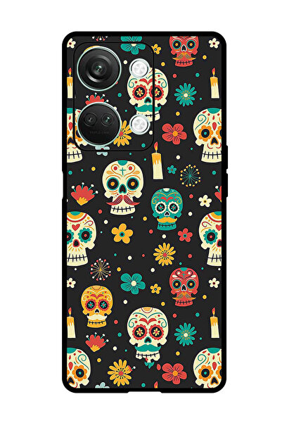 Theodor جراب واقٍ مضاد للخدش والصدمات لهاتف OnePlus Nord 3 بأنماط هيكل عظمي