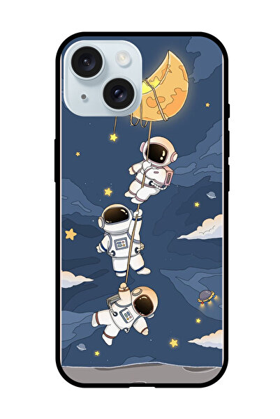 Theodor جراب واقٍ مضاد للخدش والصدمات لهاتف iPhone 15 Plus، تصميم رواد فضاء م...