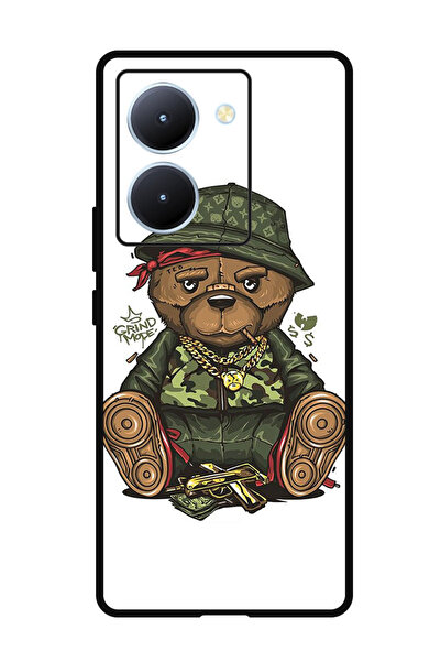 Theodor جراب واقٍ مضاد للخدش والصدمات لهاتف ViVo Y78 بتصميم دب صيني