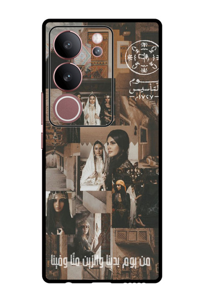 Theodor جراب حماية مضاد للخدش والصدمات لهاتف فيفو V29 - V29 Pro نجمة عربية