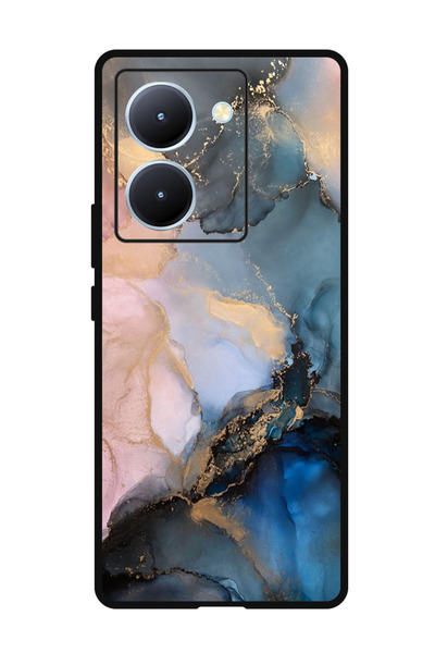 Theodor جراب واقٍ مضاد للخدش والصدمات لهاتف ViVo Y78 من الرخام الصيني الملون (2)